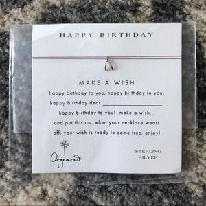 Dogeared Wishbone Happy Birthday Necklace 🎂